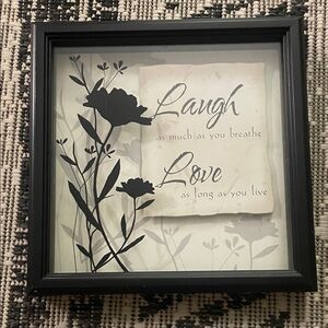 Black Framed Inspirational Wall Art
